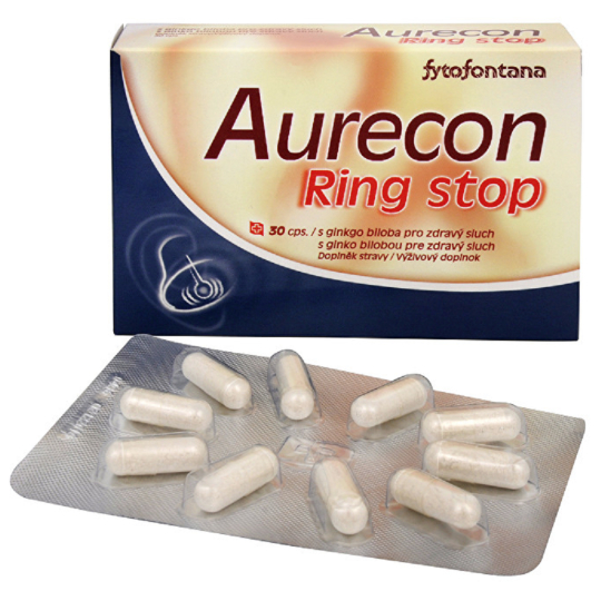 Fytofontana Aurecon RingStop přírodní přípravek pro zdravý sluch 30 kapslí