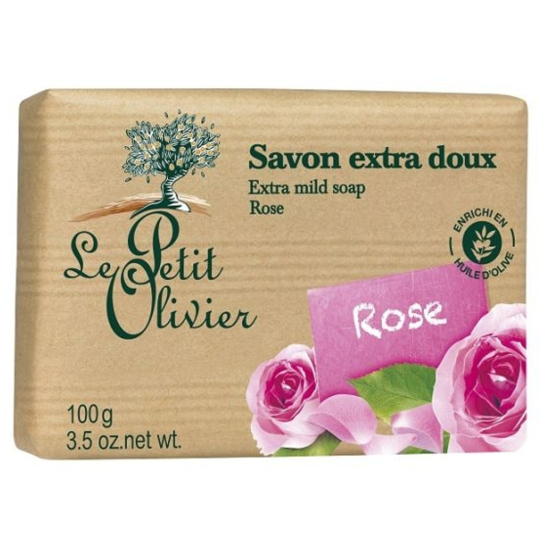 Le Petit Olivier Růže extra jemné toaletní mýdlo s přírodními extrakty 100 g