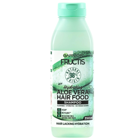 Garnier Fructis Hydrating Aloe Vera Hair Food hydratační šampon pro normální a suché vlasy 350 ml