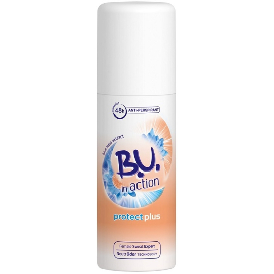 B.U. In Action Protect Plus antiperspirant deodorant sprej pro ženy mini 50 ml