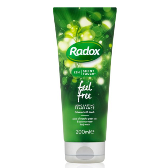 Radox Feel Free energetizující pečující sprchový gel šetrně čistí, dlouze provoní 200 ml