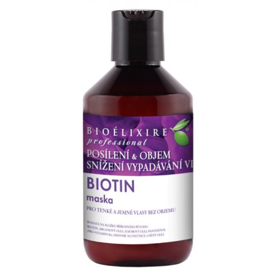 Bioelixire Biotin maska na vlasy jemné, slabé a bez objemu 300 ml