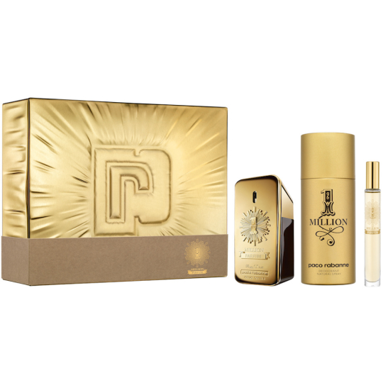 Paco Rabanne 1 Million Parfum parfém pro muže 50 ml + deodorant sprej 150 ml + parfém 10 ml, dárková sada