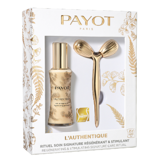 Payot L Authentique regenerační zlatá péče pro posílení přirozené regenerační schopnosti a odhalení krásy v jakémkoliv věku 50ml + Zlatý masážní váleček, relaxační zlatá péče limitovaná edice dárkový set 2020