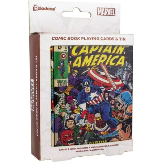 Epee Merch Marvel Sběratelské hrací karty 54 karet v kovové krabičce