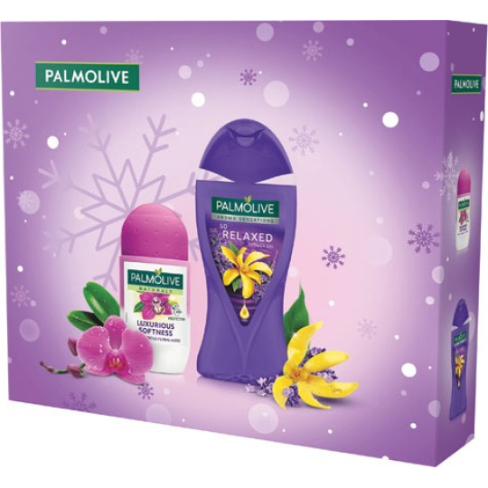 Palmolive So Relaxed sprchový gel 250 ml + Luxurious Softness antiperspirant roll-on 50 ml, kosmetická sada