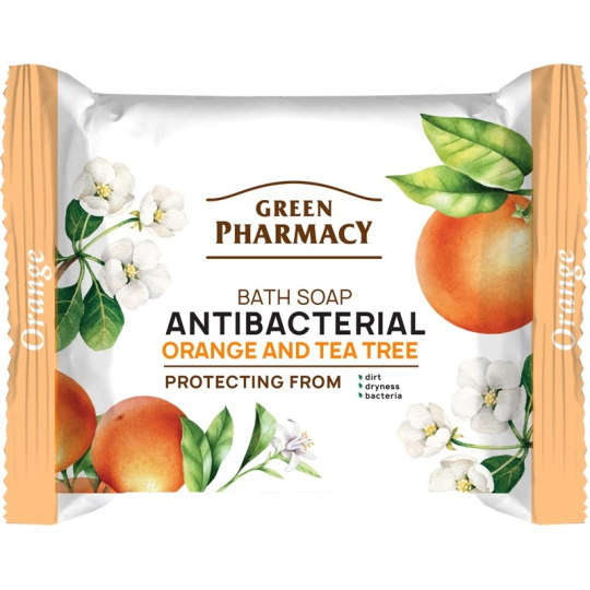 Green Pharmacy Pomeranč a Čajovník antibakteriální toaletní mýdlo 100 g