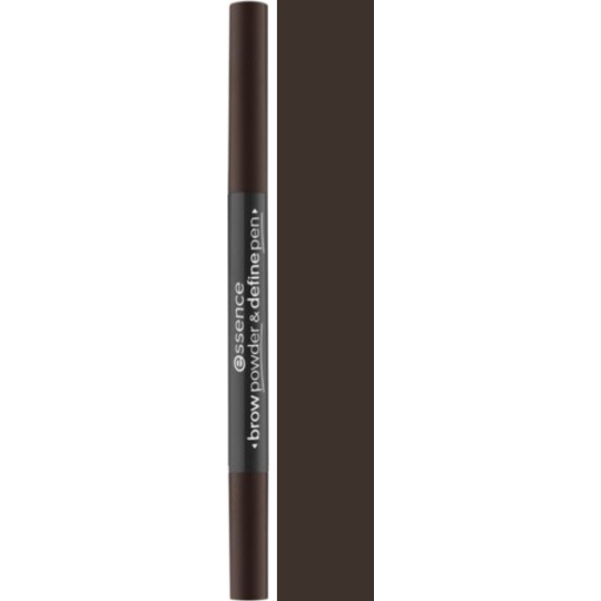 Essence Brow Powder & Define Pen pero na obočí 04 Deep Brown 0,4 g