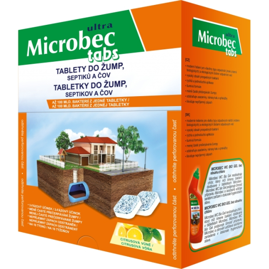 Bros - Microbec tablety do žump septiků a ČOV 6 x 20 g