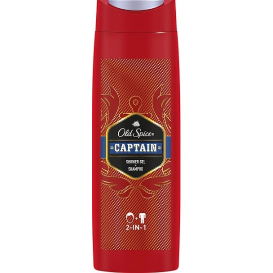 Old Spice Captain 2v1 sprchový gel a šampon pro muže 400 ml