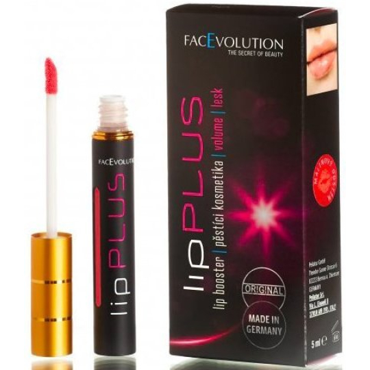 FacEvolution LipPlus Red Lesk na rty vyživující, vyhlazující, hydratační Malinový odstín 5 ml