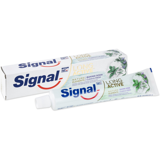 Signal Long Active Nature Elements Baking Soda zubní pasta s jedlou sodou 75 ml