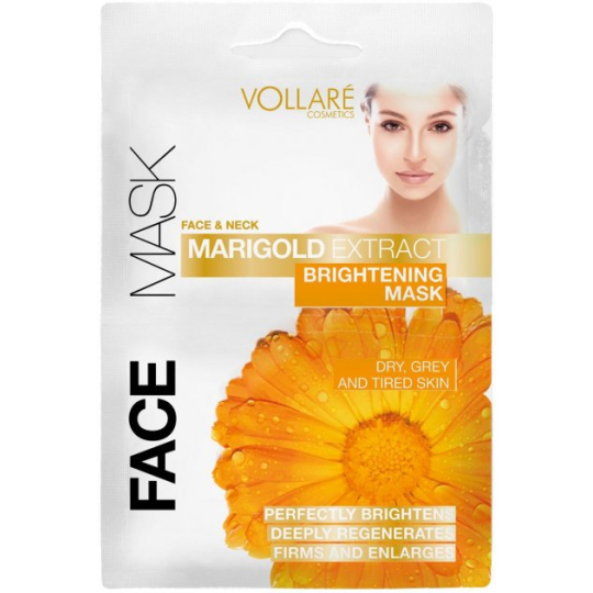 Vollaré Cosmetics Maska s extraktem z měsíčku na obličej a krk 2 x 5 ml