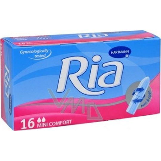 Ria Mini Comfort intimní tampony pro slabou menstruaci 16 kusů