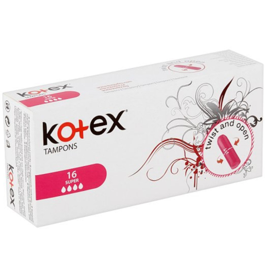 Kotex Super tampony 16 kusů