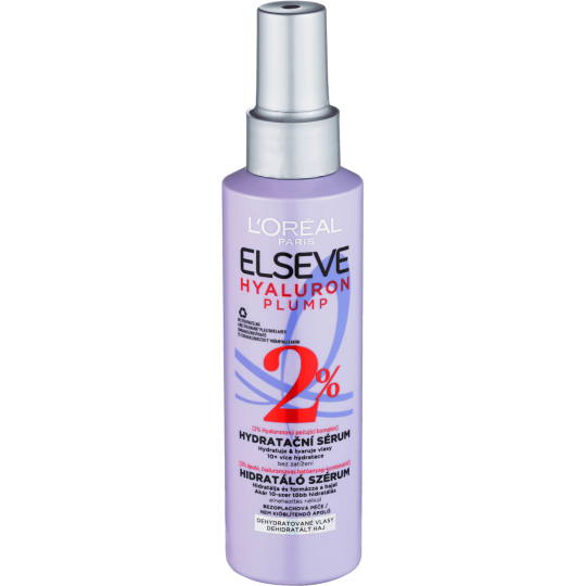 Loreal Paris Elseve Hyaluron Plump 72h hydratační sérum pro dehydratované vlasy sprej 150 ml