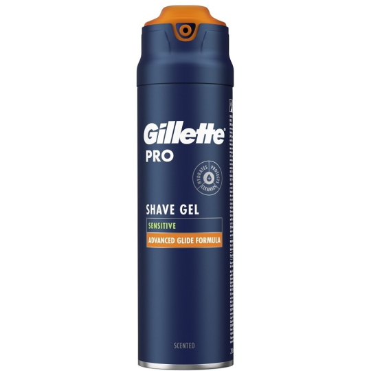 Gillette Pro Sensitive gel na holení pro muže 200 ml