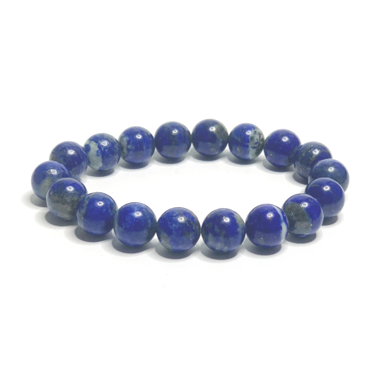 Lapis Lazuli náramek elastický přírodní kámen, kulička 10 mm / 16 - 17 cm, kámen harmonie