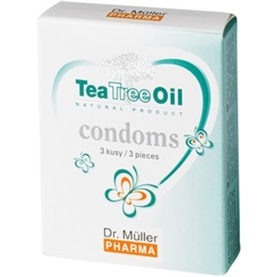 Dr. Muller Tea Tree Oil kondom, nominální šířka 52 mm 3 kusy