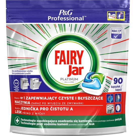 Jar Fairy Platinum All in One kapsle do myčky nádobí 90 kusů