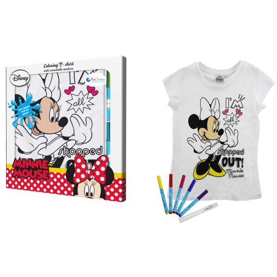 Minnie Mouse ReDraw T-Shirt vymaluj si tričko podle sebe, doporučený věk 3+