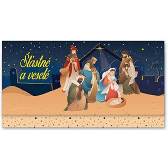 Nekupto Přání obálka na peníze vánoční Ježíšek 116 x 220 mm