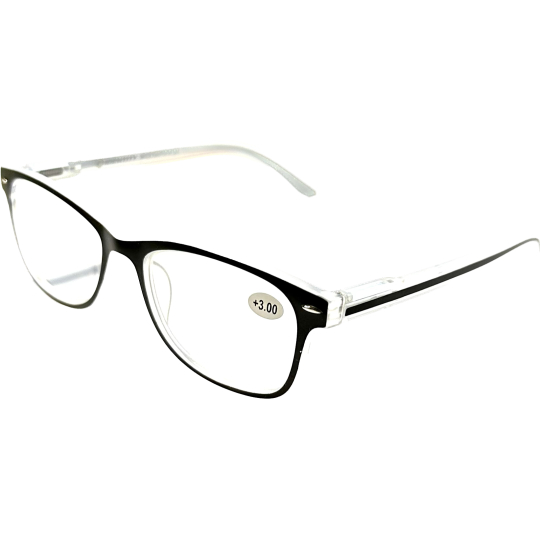 Berkeley Čtecí dioptrické brýle +3,0 plast černé 1 kus MC2136