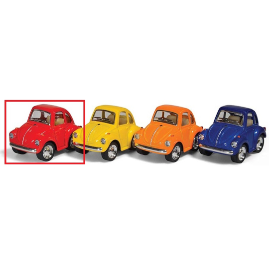 EP Line Volkswagen Little Beetle autíčko na natahování Červené 5 x 3 x 3 cm