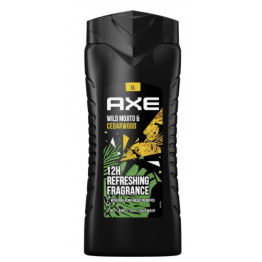 Axe Wild Mojito & Cedarwood 3v1 sprchový gel na tělo, vlasy a obličej pro muže 400 ml