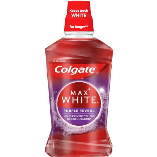 Colgate Max White Purple Reveal bělicí ústní voda 500 ml
