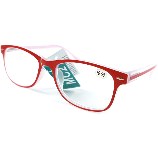 Berkeley Čtecí dioptrické brýle +0,5 plast červené 1 kus MC2136