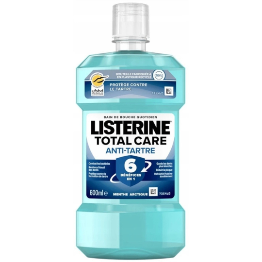 Listerine Total Care Anti-Tartar 6v1 ústní voda proti zubnímu kameni 600 ml