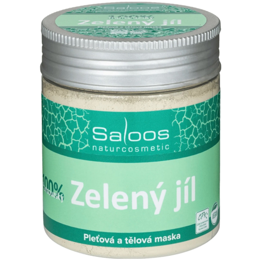 Saloos Bio 100% Zelený jíl francouzský pleťová maska 140 g