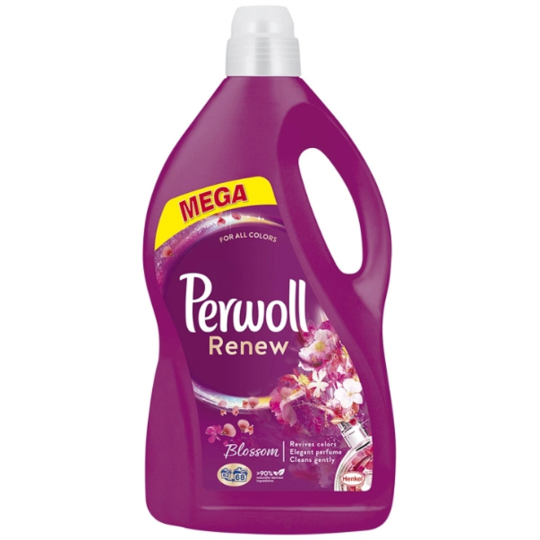 Perwoll Renew Blossom prací gel na barevné prádlo, ochrana před ztrátou tvaru a zachování intenzity barvy 68 dávek 3,74 l