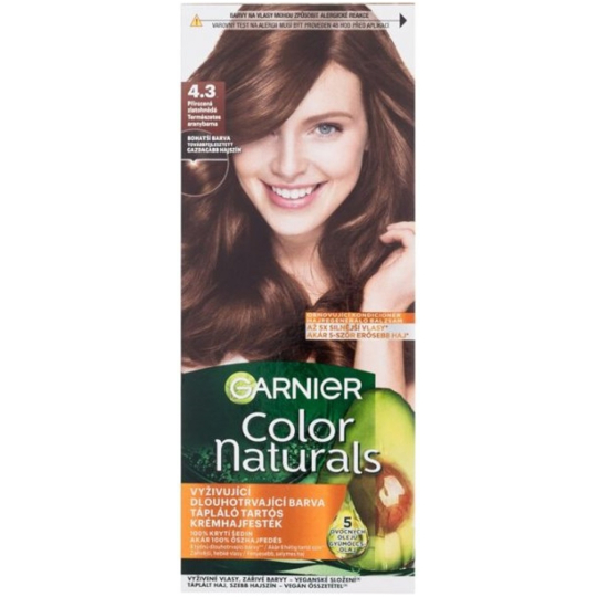 Garnier Color Naturals barva na vlasy 4.3 Přirozená zlatohnědá