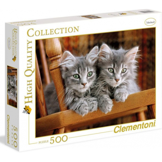 Clementoni Puzzle Koťata 500 dílků, doporučený věk 8+
