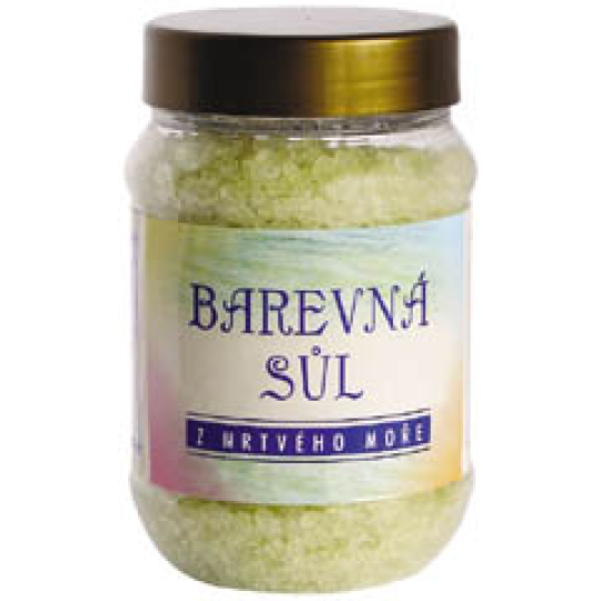 Karima Mrtvé moře sůl do koupele s vůní eukalyptu, barevná, zelená 500 g