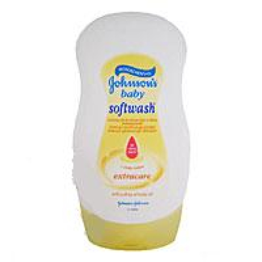 Johnsons Baby Softwash s kapkou oleje krémový sprchový gel pro děti 250 ml
