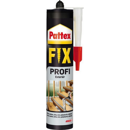 Pattex Profi Fix PL60 Exteriér lepidlo nahrazující hřebíky, šrouby a hmoždinky pro savé i nesavé materiály 392 g