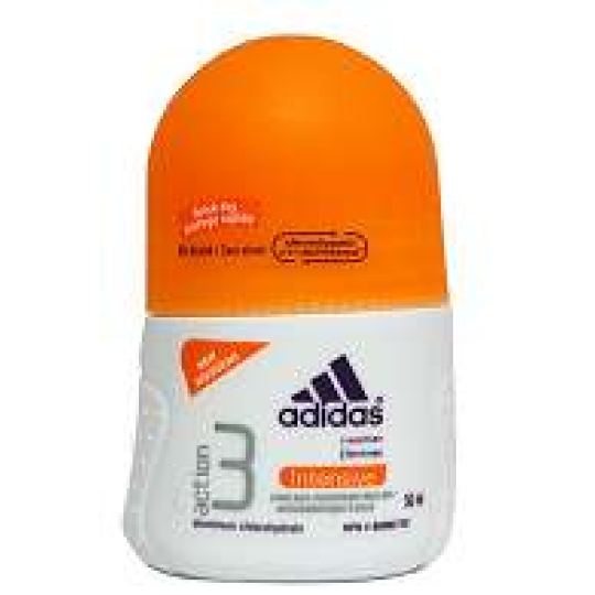 Adidas Action 3 Intensive kuličkový antiperspirant deodorant roll-on pro ženy 50 ml