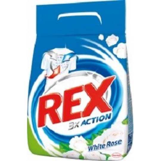 Rex 3x Action White Rose prací prostředek na bílé a stálobarevné prádlo 20 dávek 2 kg