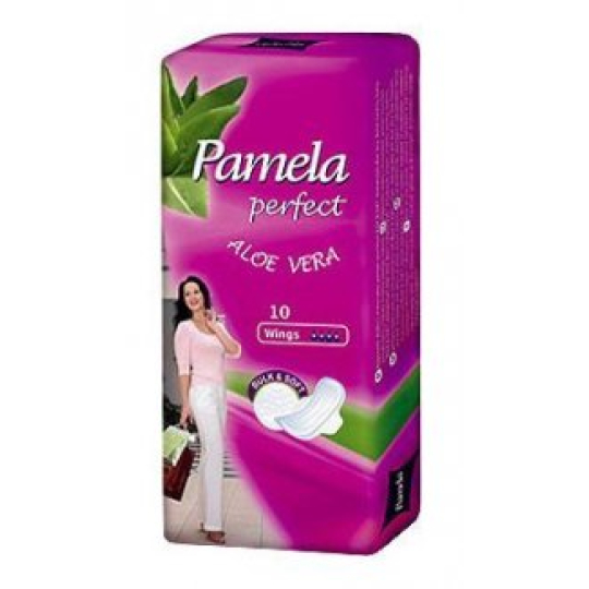 Pamela Perfect Wings Aloe Vera intimní vložky 10 kusů