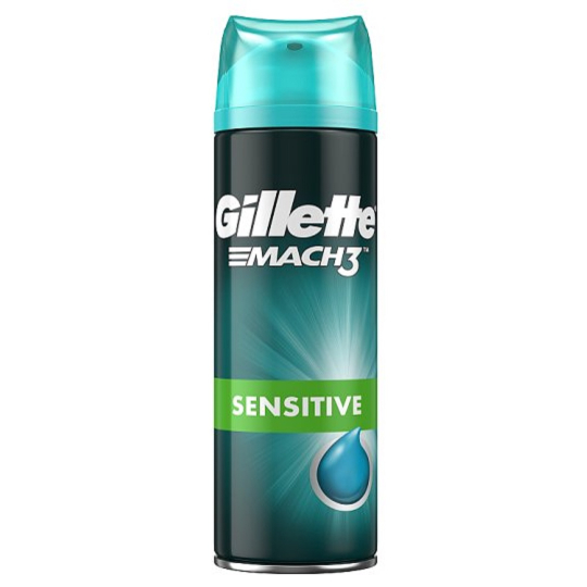 Gillette Mach3 Sensitive gel na holení pro muže 200 ml