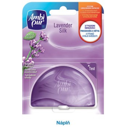 Ambi Pur Lavender Silk Wc blok tekutý závěs náhradní náplň 55 ml