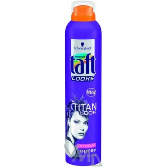 Taft Titan Looks Extreme drží za všech podmínek lak na vlasy 250 ml