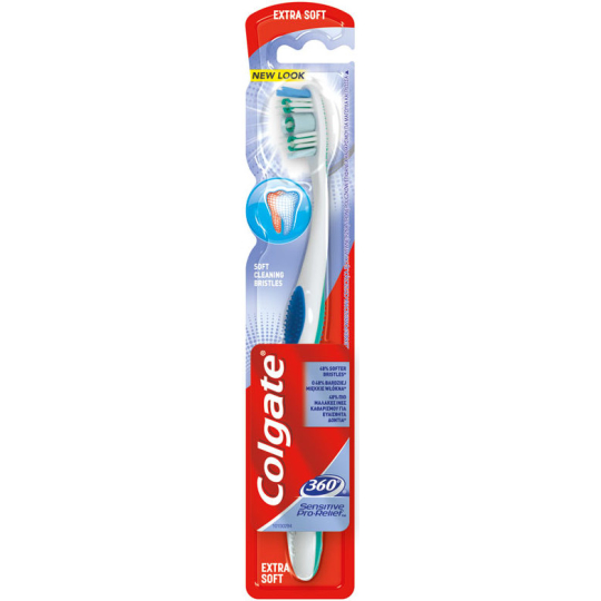 Colgate 360° Sensitive Pro Relief Soft ultra měkký zubní kartáček 1 kus