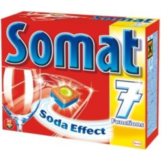 Somat Soda Effect 7 tablety do myčky na nádobí 30 + 8 tablet