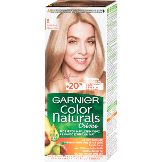 Garnier Color Naturals barva na vlasy 8 světlá blond