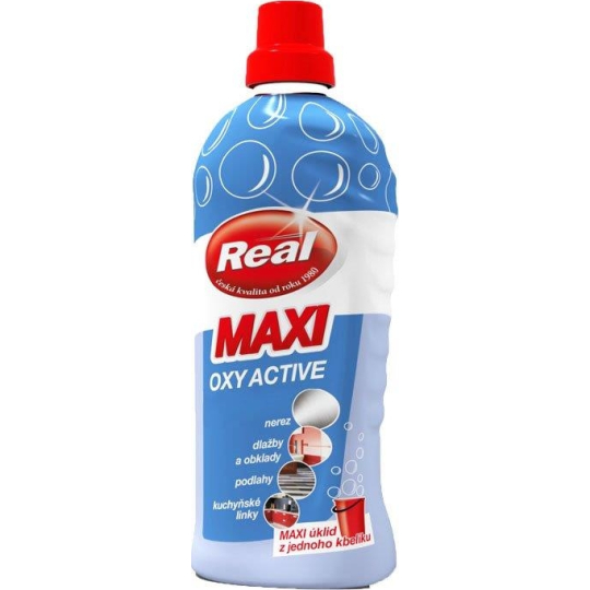 Real Maxi Oxy Active univerzální prostředek na mytí všech typů podlah a omyvatelných povrchů 1000 g