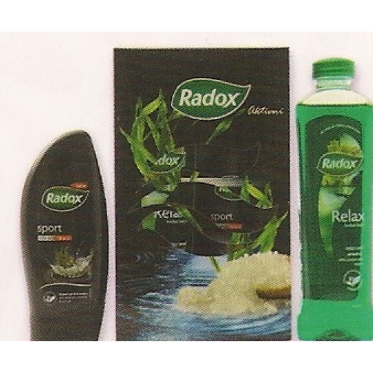 Radox Sport Aktivní sprchový gel 250 ml + pěna do koupele 500 ml, kosmetická sada